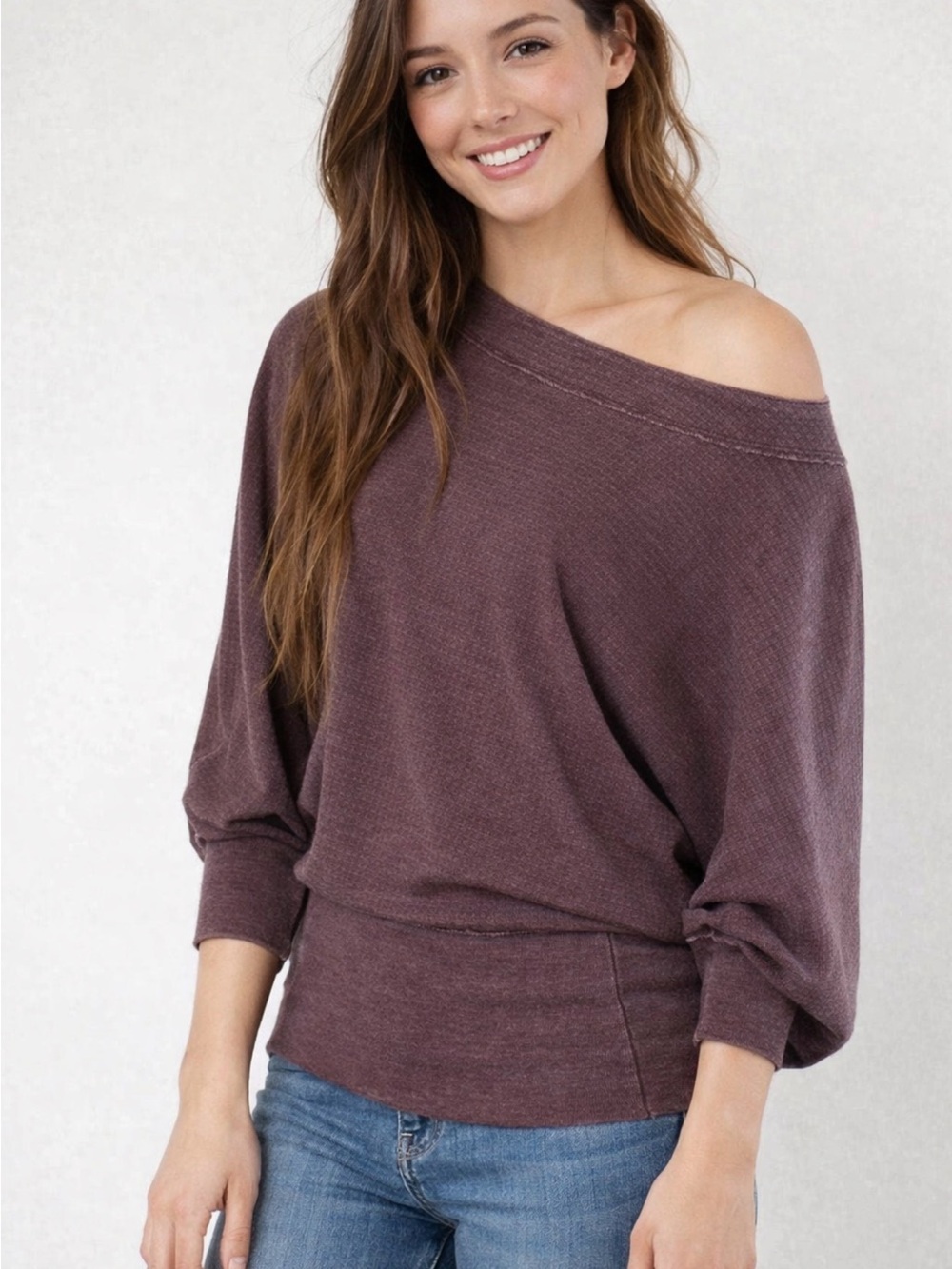 Free People Willow Thermal Boat Neck Top
